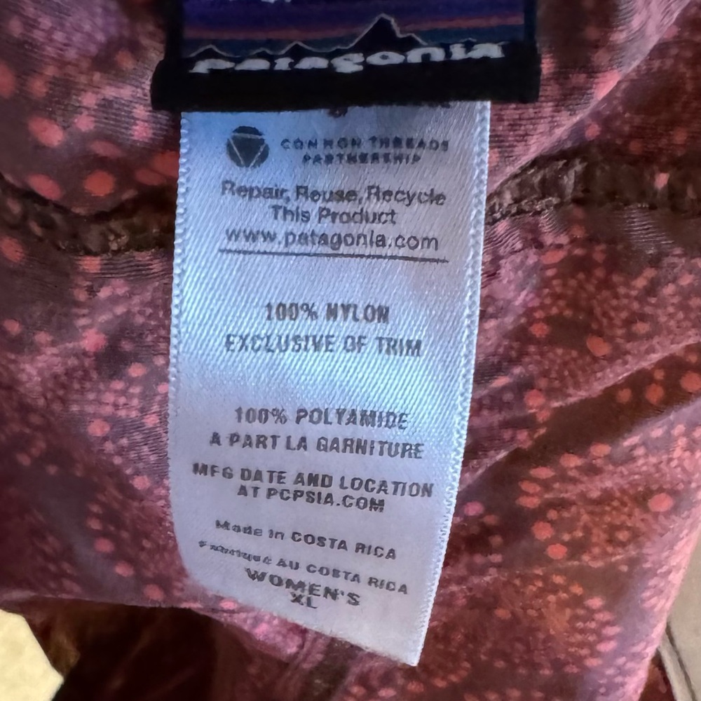 Patagonia Women's Brown Floral Baggies Shorts - Picture 4 of 4